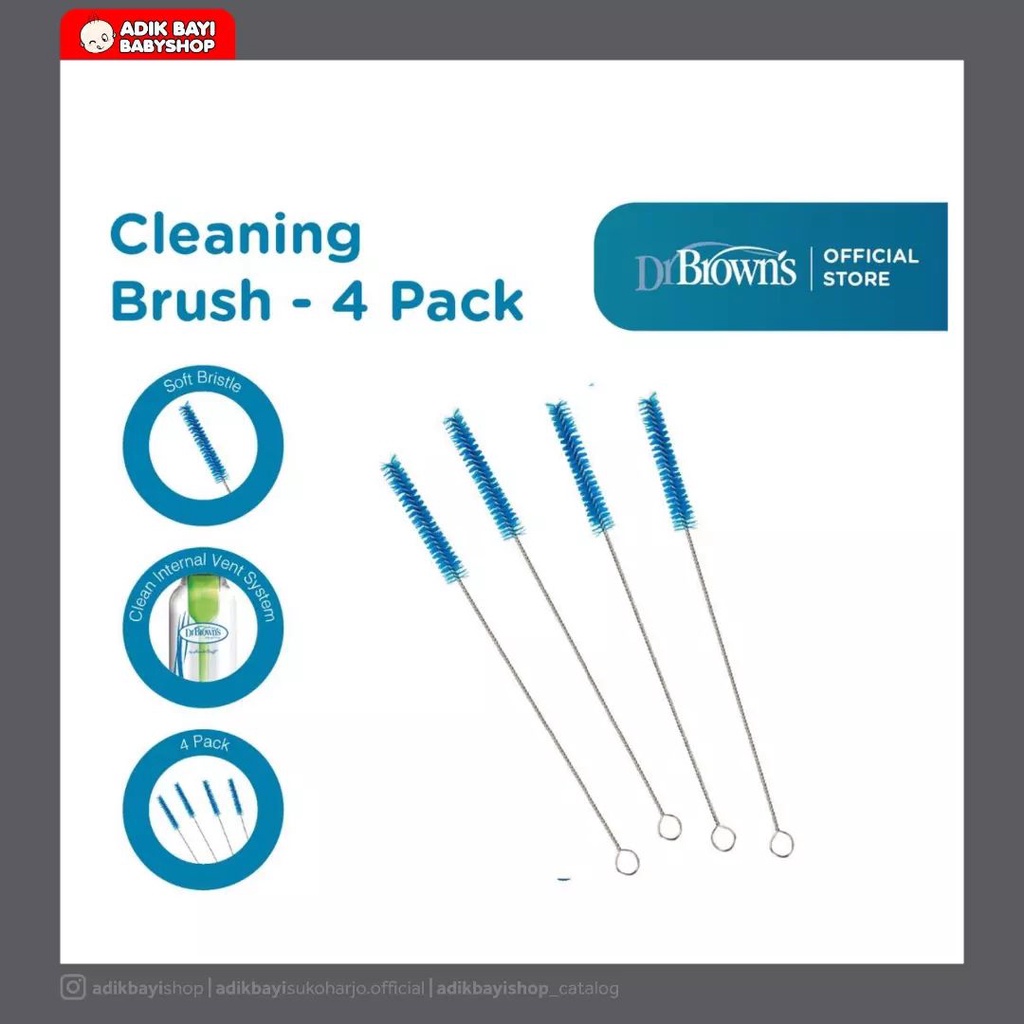 Dr.Brown's Cleaning Brush, 4-Pack / Sikat botol - 620