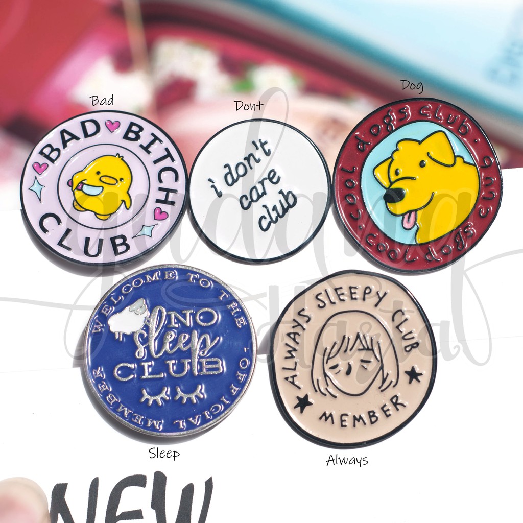 Pin Club Series Bros Seri Klub Lucu Unik Pin Murah GH 208001