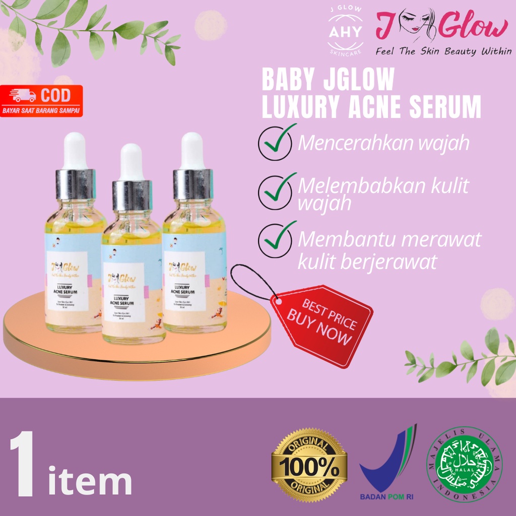 Baby J Glow JGlow Skincare Serum Acne Perawatan Wajah Berjerawat Aman Untuk Remaja BPOM Original