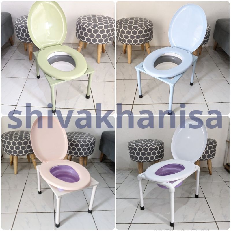 Bahan Besi - Kursi toilet kloset closet wc duduk jongkok seat portable 30 cm
