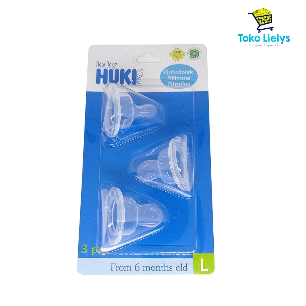 Huki Nipple Dot Silicone Reguler Huki Dot Nipple Silikon Huki Baby Reguler-BELLA SHOP