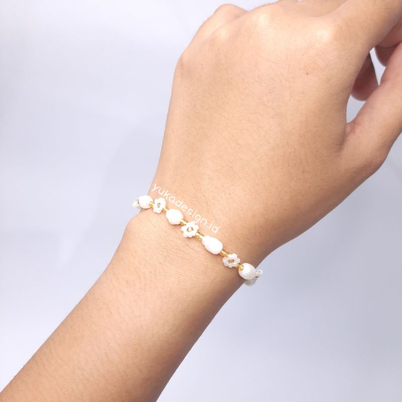 Gelang Mutiara Pearl Beads Bracelet