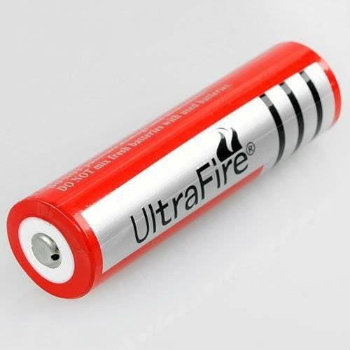 BATREI ULTRAFIRE ISI ULANG - CAS 18650 3.7 V MERAH