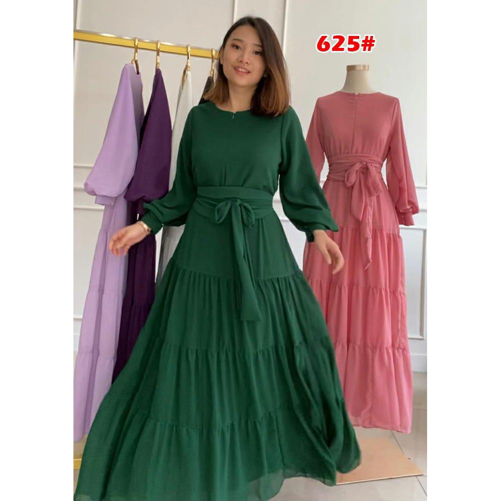 625#Baju Muslim/Ceruti Fashion/Muslim Wanita/Fashion wanita/Gamis Ceruty