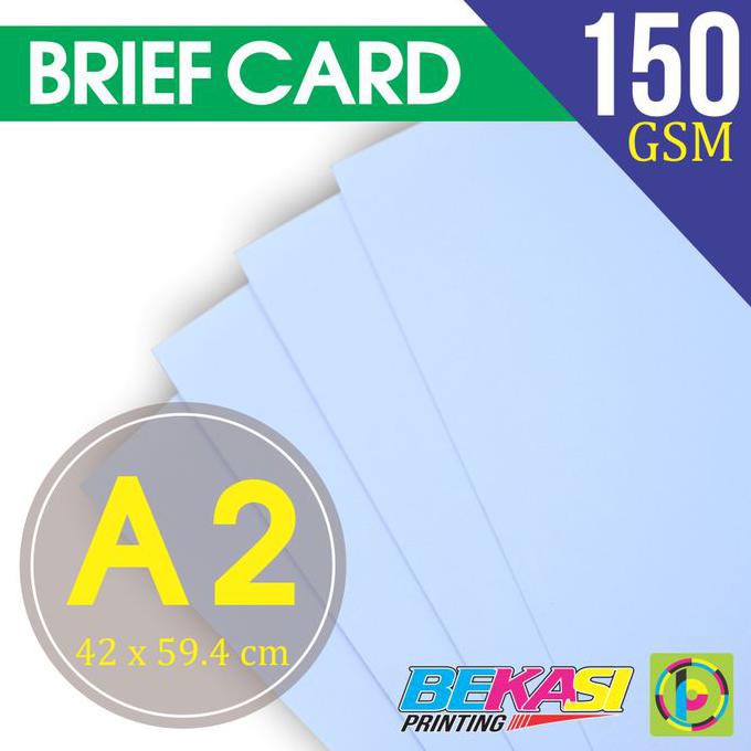 

Kertas Gambar Teknik BC 150 gram / Briefcard Ukuran A2 (42 x 59,4 cm) - Putih