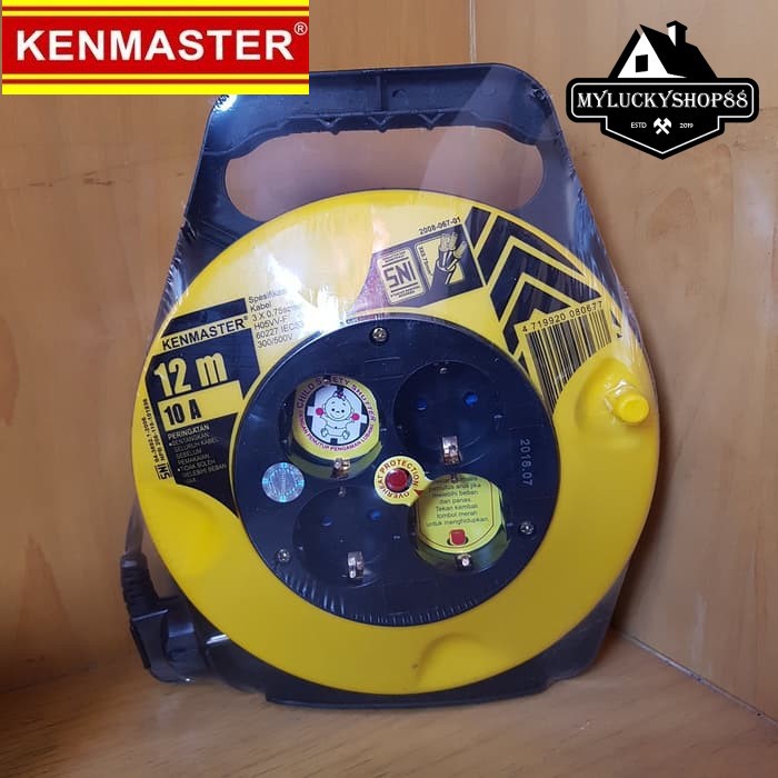 Kenmaster Kabel Roll 12 Meter - Rol 4 Lubang 12M