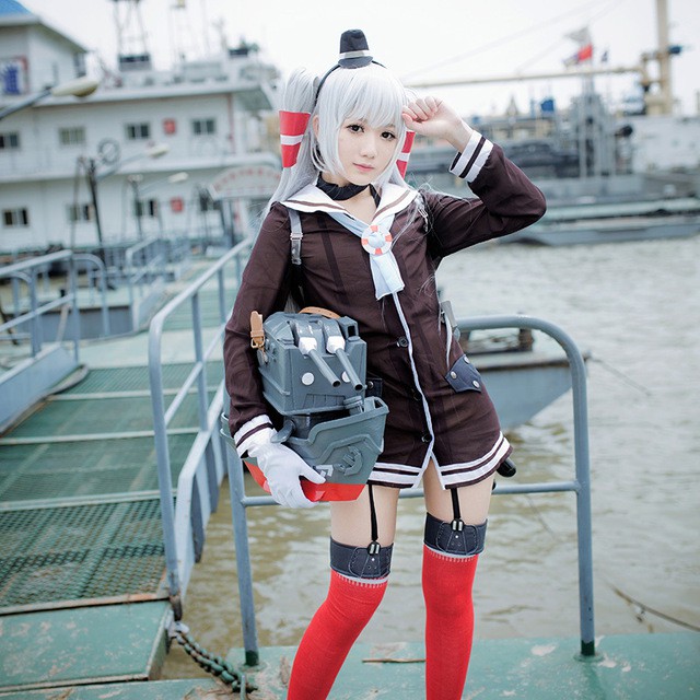 Costume Halloween Kostum Pesta COSTUME COSPLAY UWOWO KANTAI COLLECTION AMATSUKAZE
