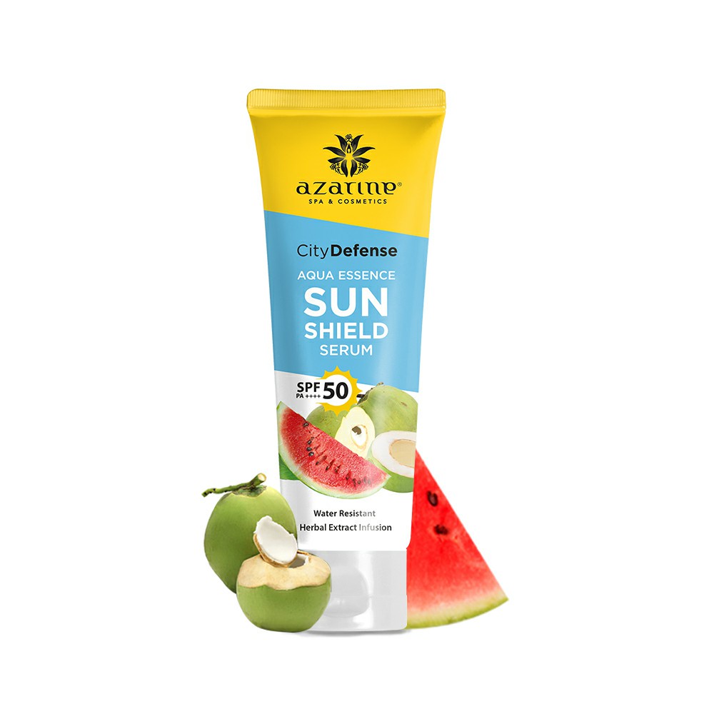 AZARINE HERBAL ESSENTIAL SERIES - FACE SKIN CARE AZARINE SUN SHIELD SPF50 ALOEVERA GEL AZARINE SUNSCREEN AZARINE MIRACLEAR SERUM