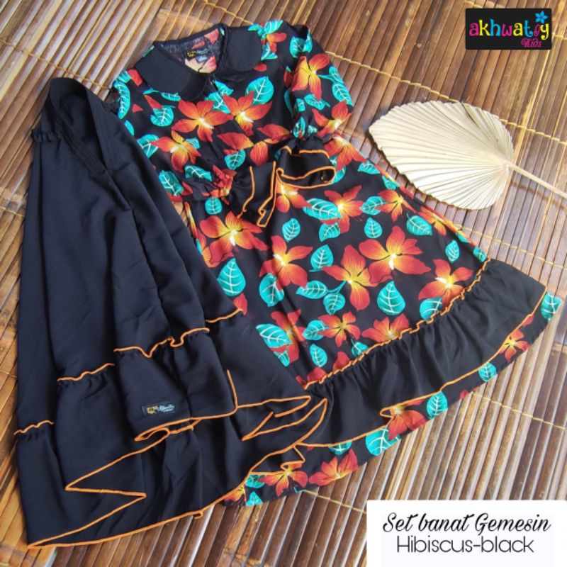 gamis anak gemesin hibiskus bannat anak murah akhwatiy