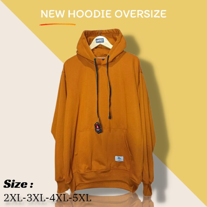 HOODIE POLOS JUMBO BIG SIZE | OVER SIZE PRIA WANITA (XXL, XXXL, XXXXL, XXXXXL)