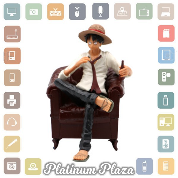 Apaffa Action Figure One Piece Model Luffy Sitting on Sofa 1 PCS - AP2`3GB5HD-