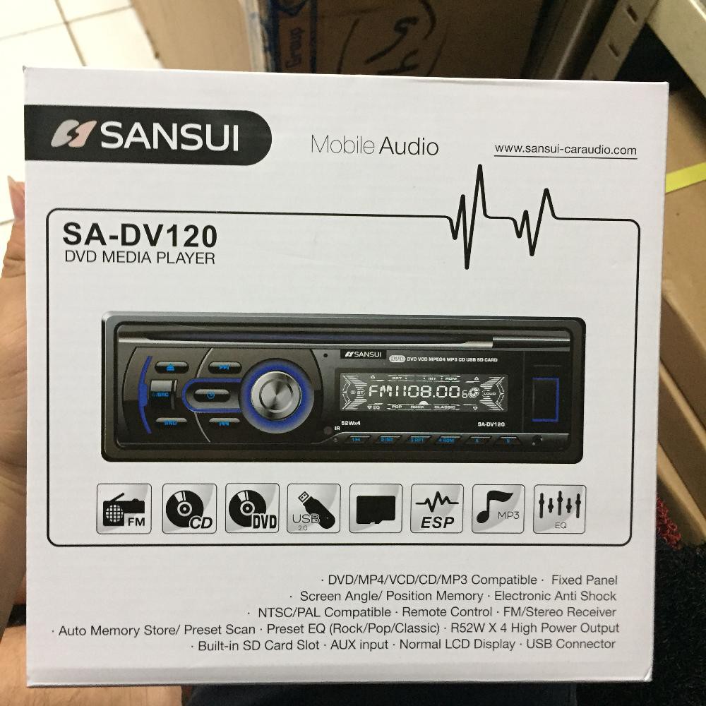 SINGLE DIN MURAH DVD SANSUI SA-DV120 Terlaris