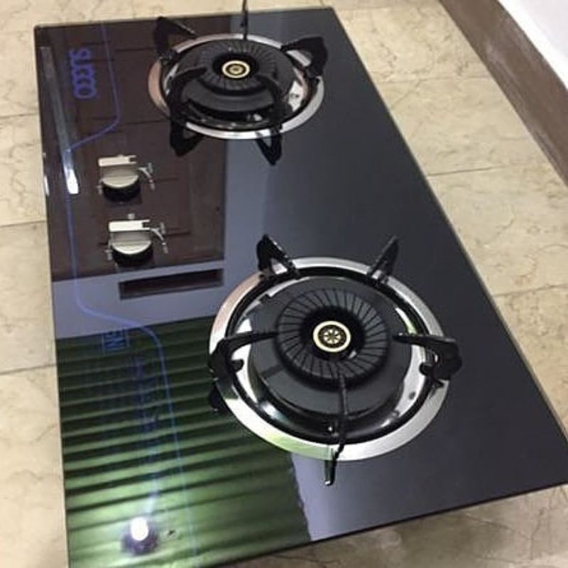 Kompor tanam kaca 2 tungku suggo S208