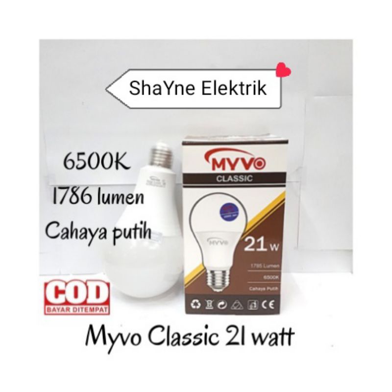 Lampu LED Bohlam MYVO CLASSIC 21 Watt Termurah