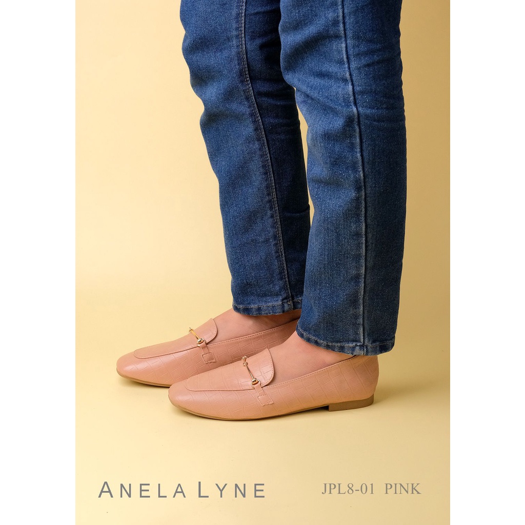 ANELA LYNE SEPATU LOAFERS LEATHER BEDELIA PL8-01 ORIGINAL