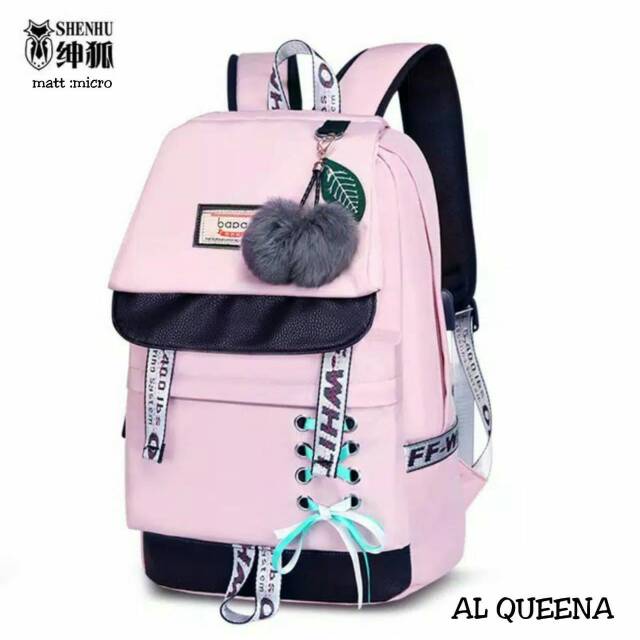 BACKPACK KOREA - Ransel sakura harajukku Ransel Wanita BISA COD