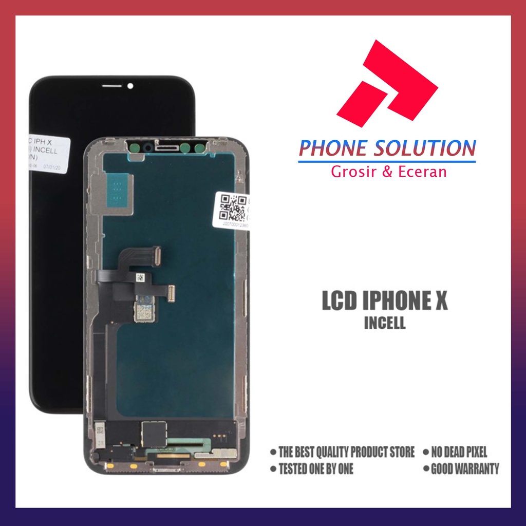 LCD Iph X Fullset Touchscreen Original 100% // Supplier LCD Iph - Garansi 1 Bulan