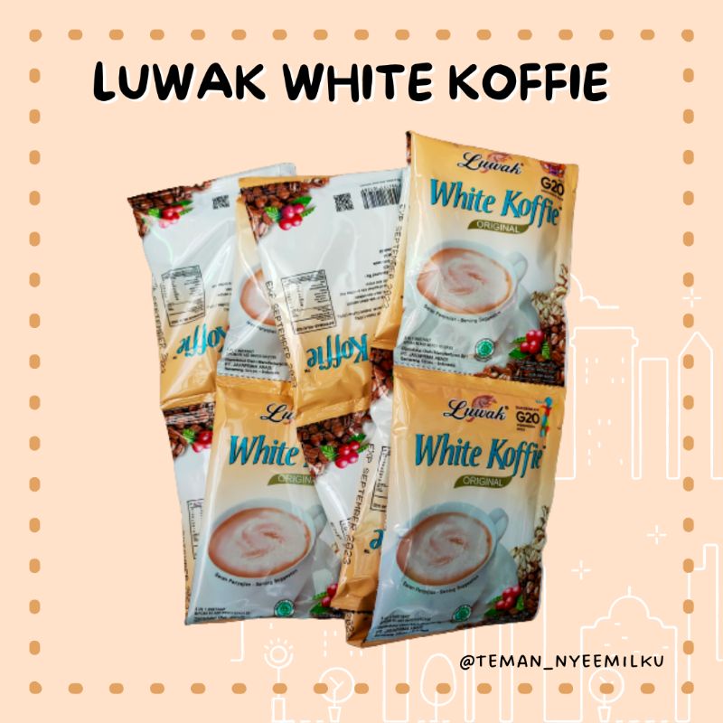 

Kopi Luwak White Koffie 1 renteng isi 10 sachet