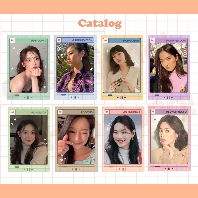 KDRAMA ACTRESS KEYRING KEYCHAIN GANTUNGAN KUNCI KOREAN DRAMA DRAKOR DRAMA KOREA AKTRIS Im Yoona Jung HoYeon Kim GoEun Kim HyeYoon Kim HyeYoon Kim JiWon Seo YeJi Shin MinAh Song HyeKyo