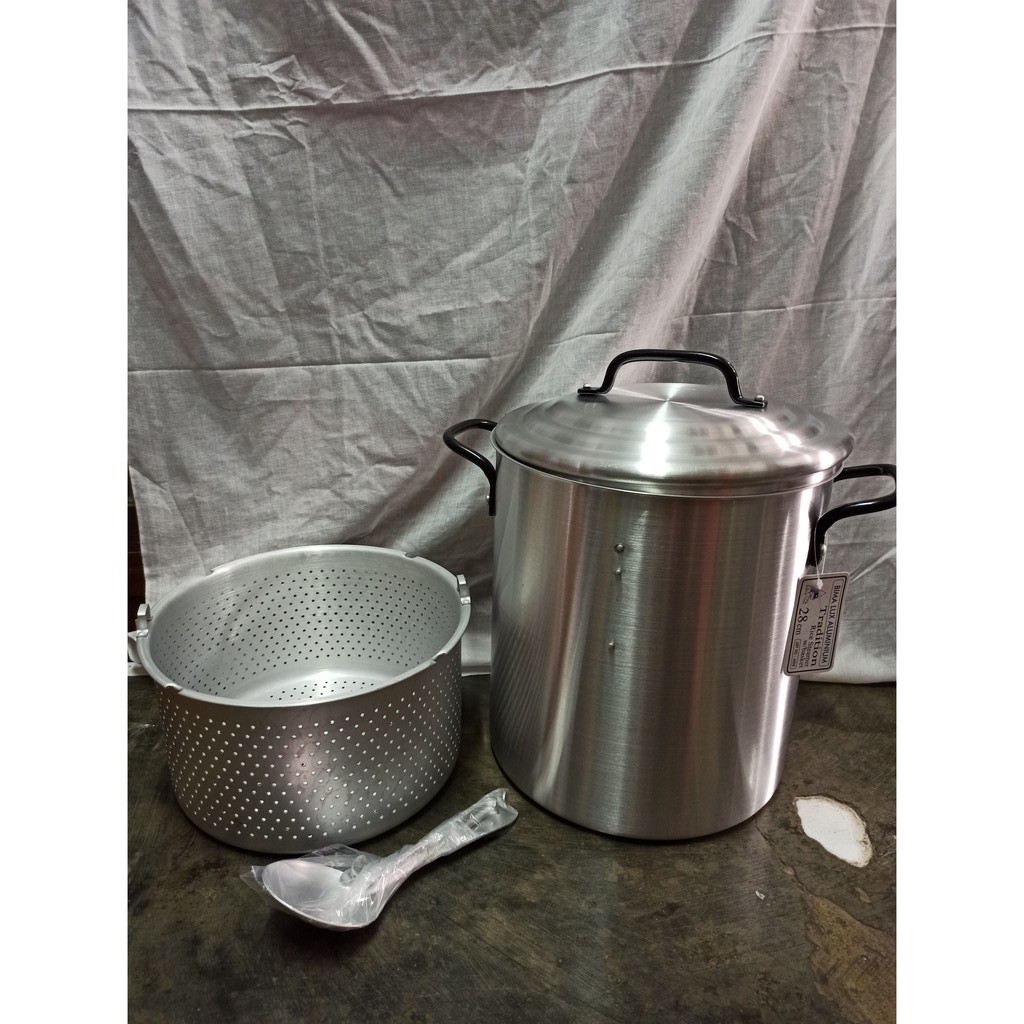 Panci steamer nasi bima 28 cm kait A008 langseng aluminium
