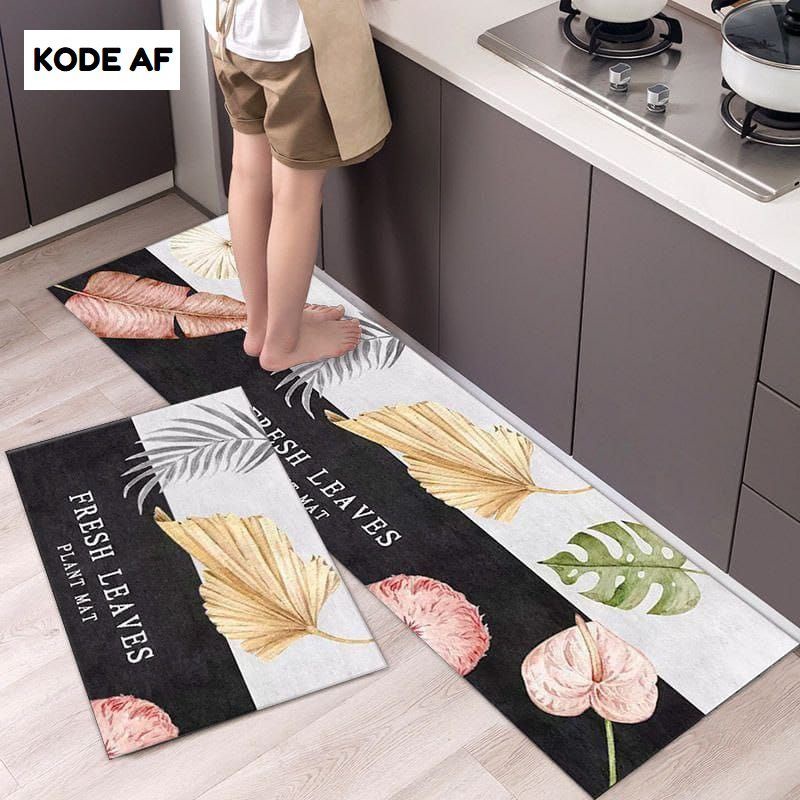 keset 2in1 Import Anti Slip keset Dapur dan kamar murah Higt Quality S2