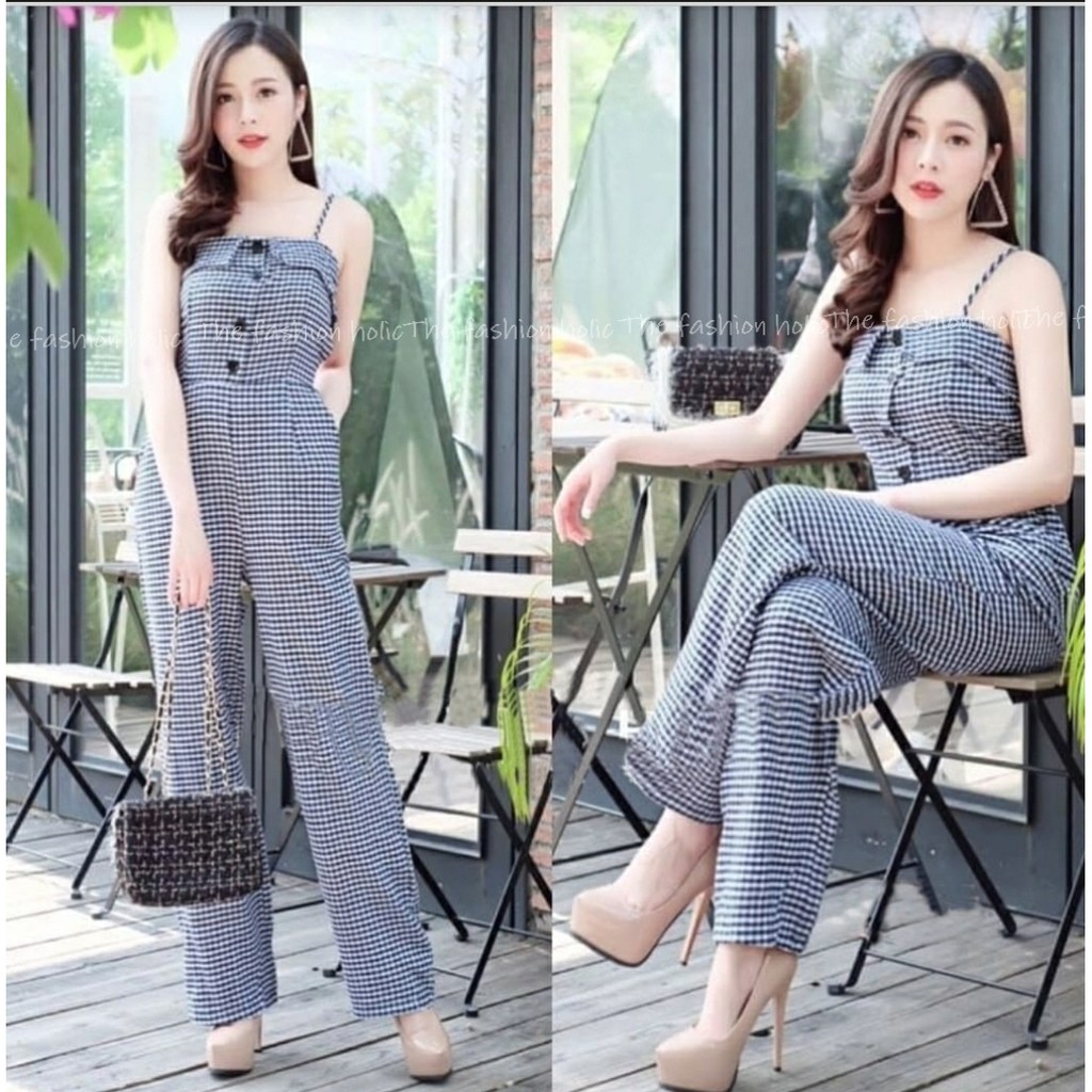 [VLFK] Js Bangkok Wanita Dewasa / Jumpsuit Kotak / Korea Jumpsuit / Pakaian Jumpsuit Wanita / Jumpsuit