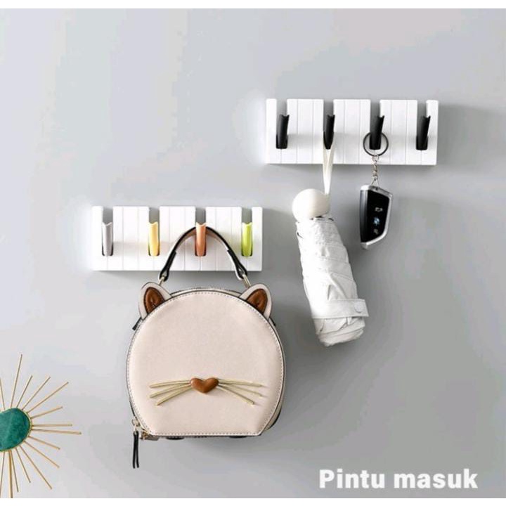 GANTUNGAN HOOK DINDING KUNCI HANDUK MODEL TEMPEL PIANO