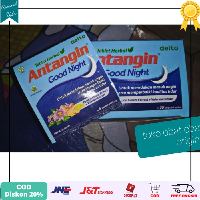

❤COD❤ antangin good night tablet herbal isi 20 /box
