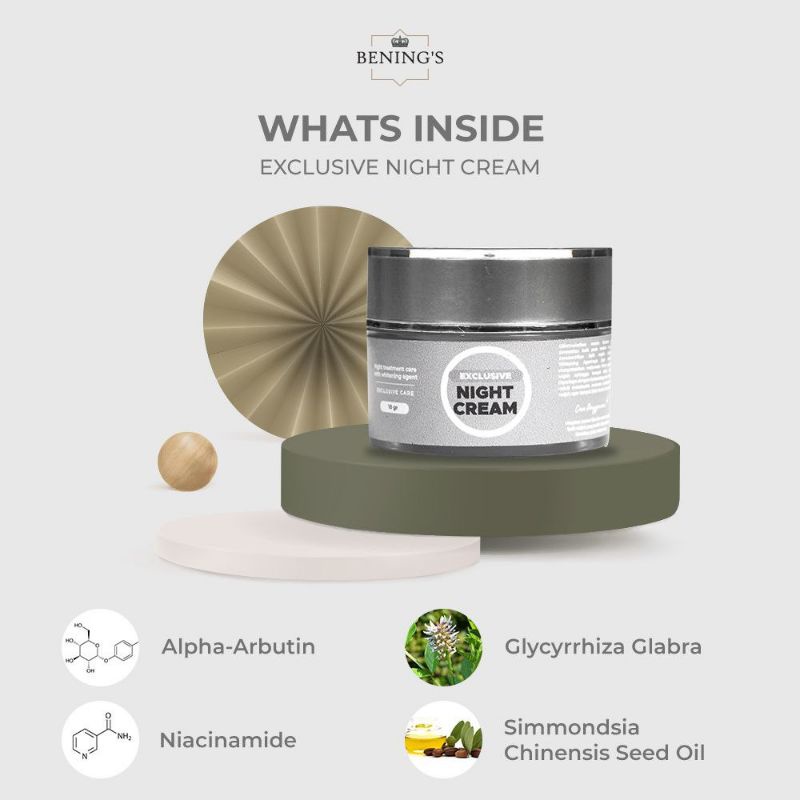 NIGHT CREAM BENING'S SKINCARE DR OKY PRATAMA