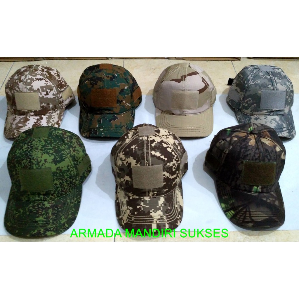 Topi Tactical Digital Loreng - Topi Kanvas Tactical Loreng