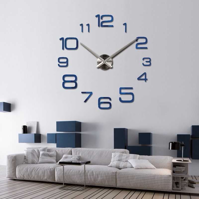 FatihShop Jam Dinding Besar DIY Giant Wall Clock 90cm Model Numeral - DIY-108