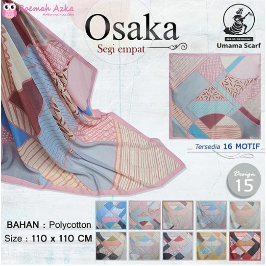 Osaka // Hijab segi empat OSAKA // Hijab Osaka by Umama Scarf