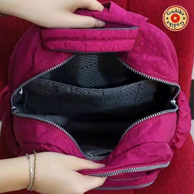 ❀Diskon✾ GUDIKA 5058 - Tas Ransel Laptop Wanita Kekinian Import Original Bahan Nilon Waterproof Anti