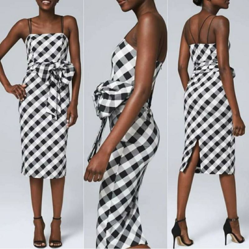 WHBM GINGHAM DRESS