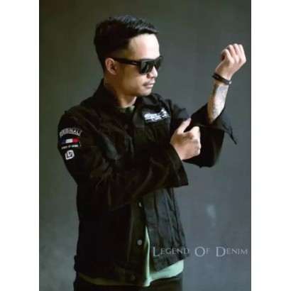 Jaket Jeans Pria Sobek New Series