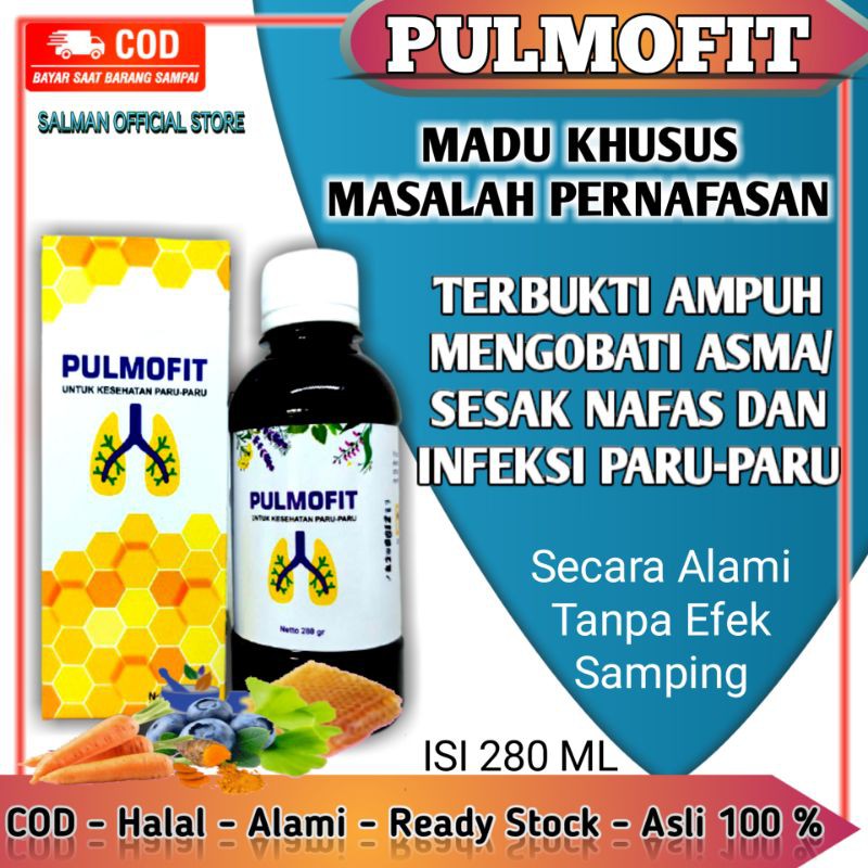 

PULMOFIT Obat Asma Madu Sesak Nafas Herbal Infeksi Paru-Paru Batuk Menahun Sakit Tenggorokan