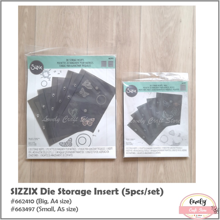 

SIZZIX 5pcs/set Storage Inserts Refill A5 (663497) / A4 (662410)