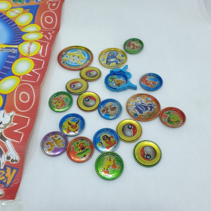 Koin pokemon Super Big Round Card Tajos Pokemon set with Arena