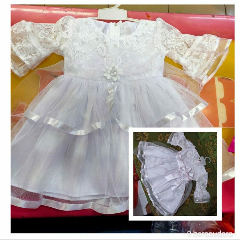 GAUN PUTIH SIZE BABY SAMPAI 2,5TH