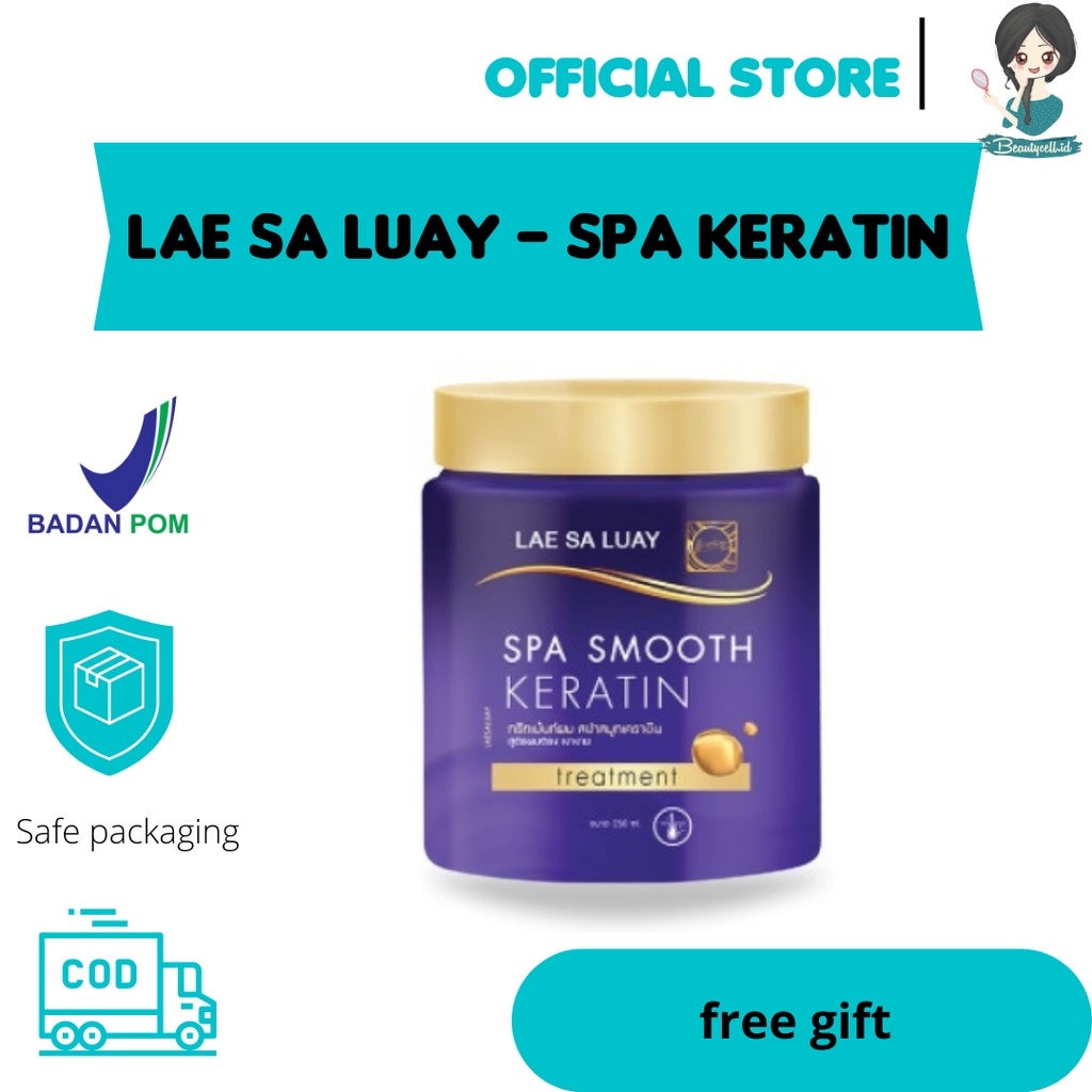 BPOM LAE SA LUAY HAIR SPA SMOOTH KERATIN / MASKER RAMBUT / CREAMBATH