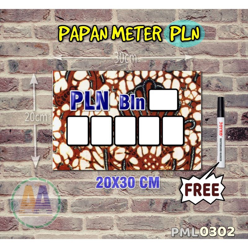 

Papan Meter Listrik PLN PAM motif Unik - Batik 02 - Toko2A