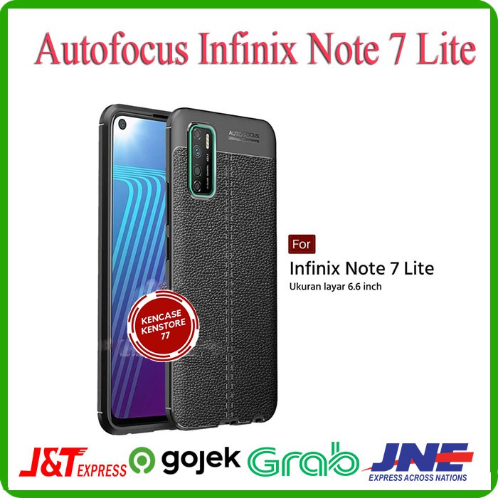 Case Infinix Note 7 Lite - Slim Leather Case autofocus Infinix Note 7 Lite
