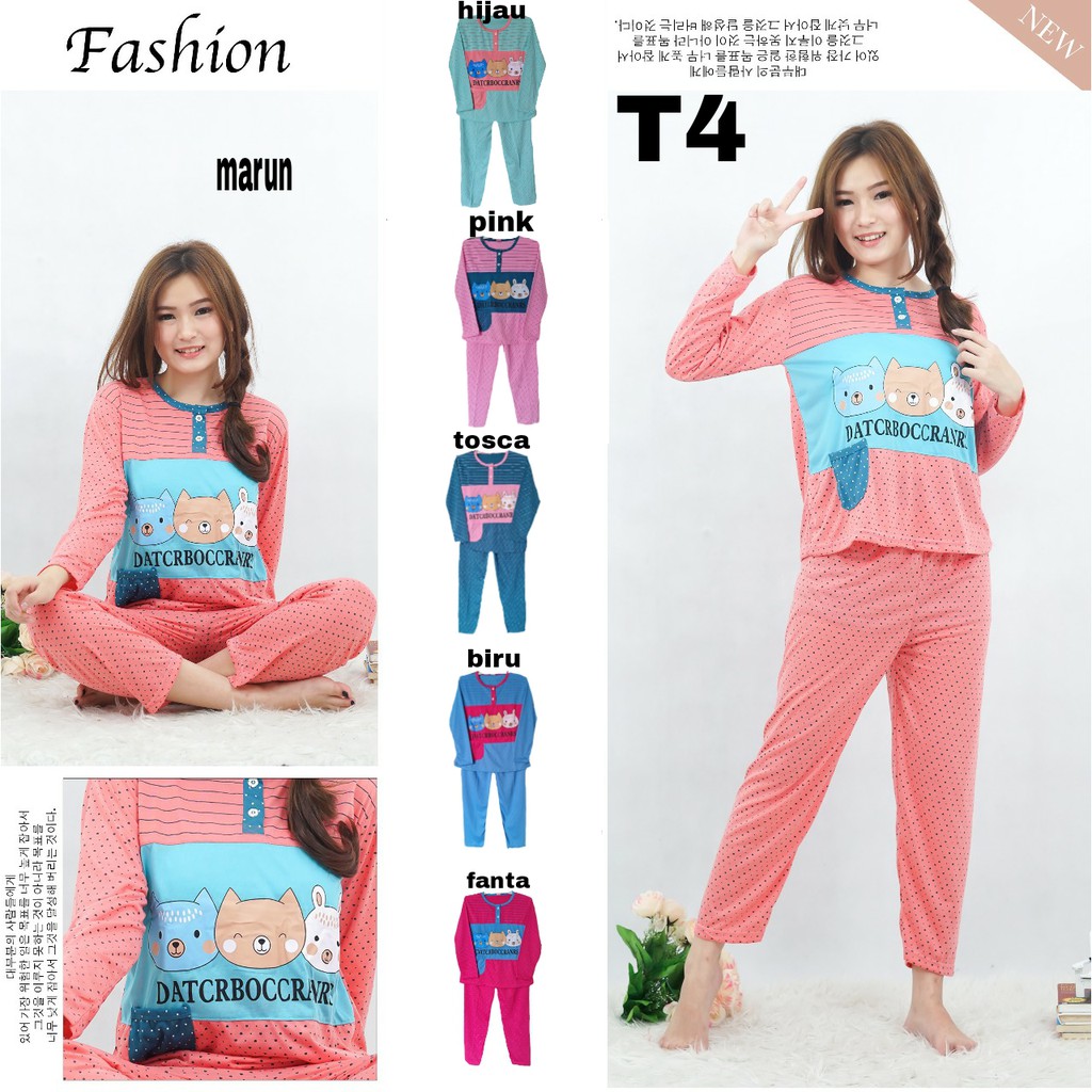  BAJU  TIDUR  STELAN ANAK  TANGGUNG LENGAN  PANJANG  12 15 THN 