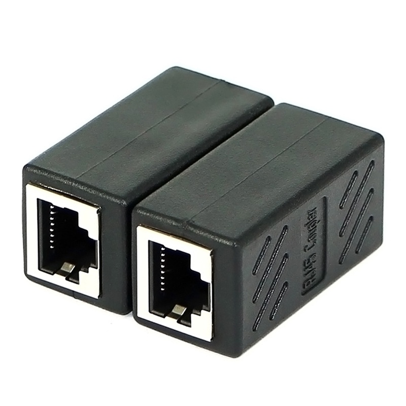 (LUCKID) Adapter Konektor LAN Ethernet RJ45 Female Ke Female CAT6