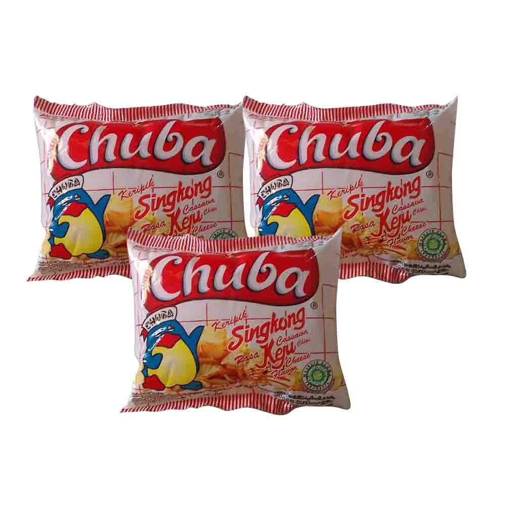 

Chiki Chuba Rasa Singkong Keju / makanan ringan / snack murah / snack jadul