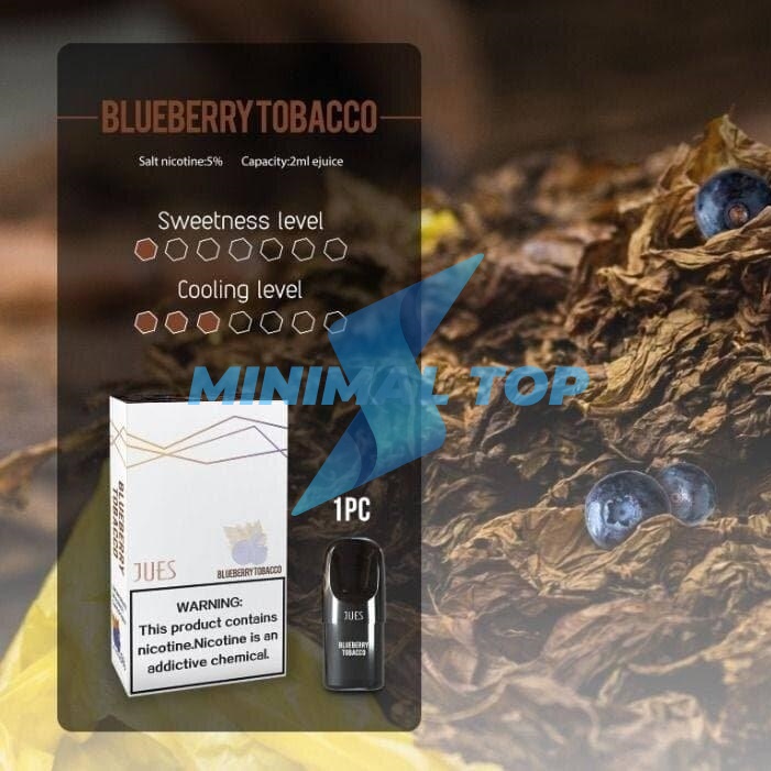 JUES Pods Pro Bluberry Tobacco (Cocok dengan Relx Infinity Essential Phantom)