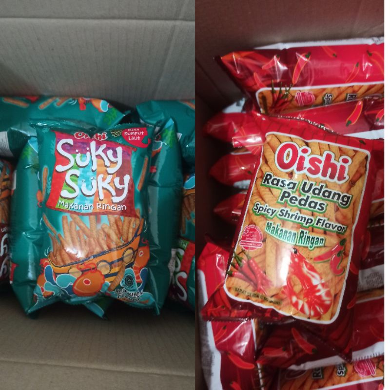 

Oishi Spicy Shrimp / Suky Suky Snack Makanan Ringan