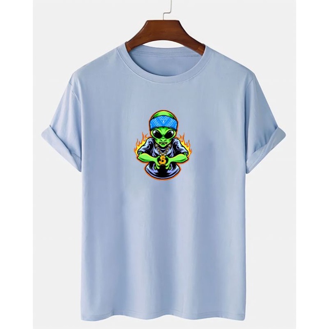 Baju Kaos Pria Murah Alien Erigo Atasan Lengan Pendek Tshirt Cowok Oblong Cod