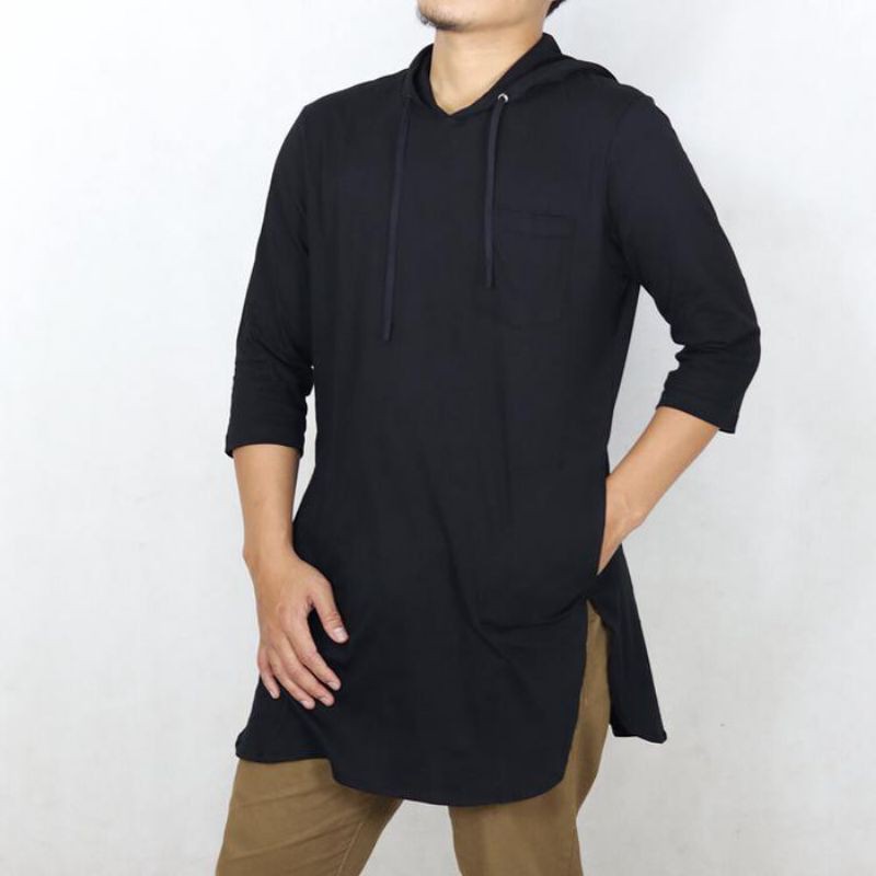 Kaos Kurta Premium/Baju Koko Pria -KQ HOODIE