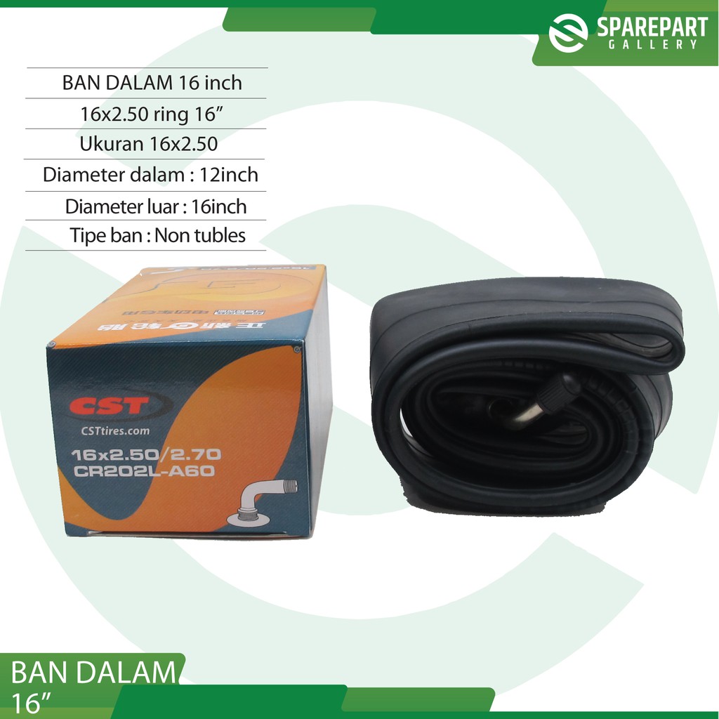 Ban dalan 16&quot; (16x2.50) ring 16inch sepeda listrik